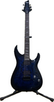 Schecter Omen Elite-6 Electric Guitar, See-Thru Blue Burst - Used (9280522)
