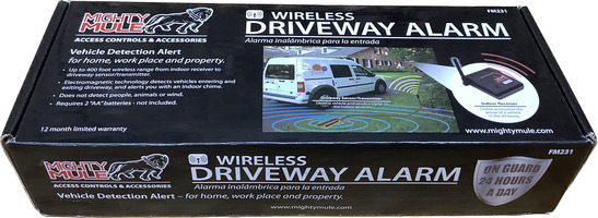 Wireless Driveway Alarm Alert System - Car Detector Home Security Motion Sensor