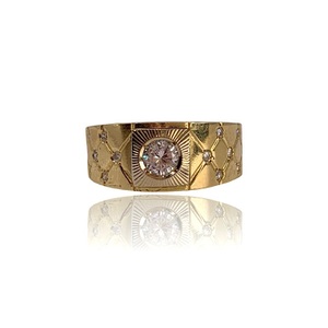  14KT (4.33 DWT / 6.74g) – Size 9.5 (Mens)– Resizing Available – Yellow Gold 