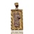  1.96 DWT (3.05g) 14KT Two-Tone Gold Charm – Small Rectangular St. Jude Pendant