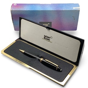  Used Montblanc Meisterstück 161 Black Ballpoint Gold Finish Pen - Original Box