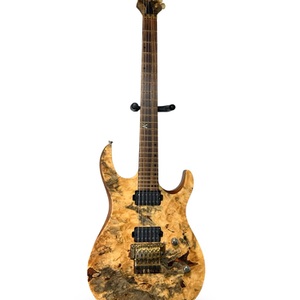 Kiesel DC600 Electric Guitar – Buckeye Burl Top – Custom Black – Semi-Soft Case 