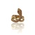  Size 7 – Resizing Available– 2.52 DWT (3.92g) 14KT Yellow Gold Ring – Snake 