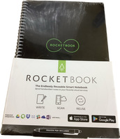 Rocketbook Everlast Executive Smart Notebook 6" x 8.8" - Black Dot Grid 36 Pages