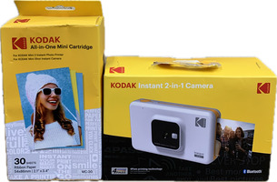 Kodak 2-in-1 Instant Camera with 30-Sheet All-in-One Mini Cartridge – NEW