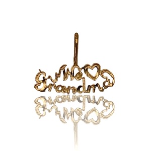  0.30 DWT (0.47g) 14KT Yellow Gold Charm – “We Love Grandma” Pendant