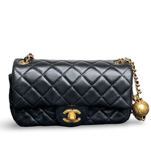 Chanel Mini Flap Bag 23K Black Pearl Crush AS1787B02916 – Original Box, Receipt