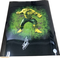Marvel Hulk Poster Signed by Stan Lee - Authentic Collectible! (9292760)