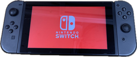 Used Nintendo Switch Black Joy-Con,Console with Charger - Model HAC-001(9293149)