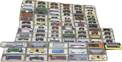 Lot of 86 Toy Trains - Mixed Conditions, Some New, Some Used (9293497)