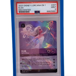 Disney Lorcana #207 “Enchanted Elsa” PSA 9 Mint – 2023