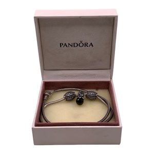 Pandora Snake Chain Necklace with Charms – Used, In Original Box