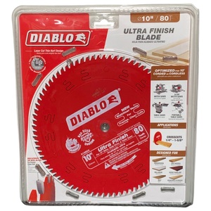 Diablo D1080X 10" 80-Tooth Saw Blade – New