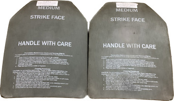 Set of 2 Used Ceradyne, Inc. ESAPI Type VL-11 Back Plates  (9294877)