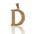  1.56 DWT (2.43g) 10KT Yellow Gold Charm – “D” Initial