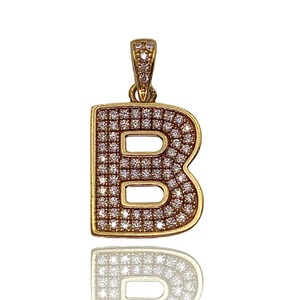  2.11 DWT (3.28 Grams) 10KT Yellow Gold “B” Charm – Non-Diamond 