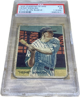 PSA 1935 Diamond Stars Heinie Manush with W on Sleeve #30 Baseball Card
