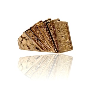  Size 11 – Resizing Available – 4.64 DWT (7.21g) 14KT Yellow Gold Men’s Ring 