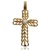  1.44 DWT (2.24g) 14KT Yellow Gold Charm – Cross Pendant with Pearl