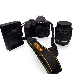 Nikon D3400 DSLR Camera Black w/ 18-55mm VR Lens Battery & Charger Used