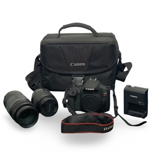 Canon EOS Rebel T7 DSLR Camera  – 2-Lens Kit – Used – With Charger & Bag