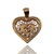  1.16 DWT (1.81g) 14KT Tri-Gold Charm – “15” Heart Design