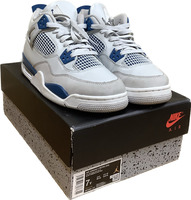 Nike Jordan 4 Retro Military Blue 2024 GS Shoes - Size 7Y - Pre-Owned