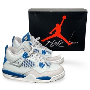 Nike Jordan 4 Retro Military Blue 2024 GS Shoes - Size 7Y - Pre-Owned