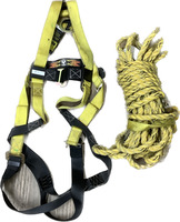 Guardian 01320 Vertical Lifeline Assembly 50-Foot with Velocity Harness - Used