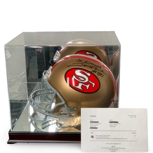 Jerry Rice Signed Helmet Inscribed “To Daniel” –Video Verification Only (No COA)