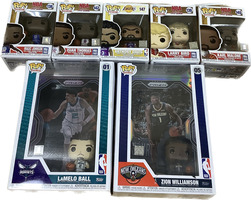 Funko POPs NBA Bundle _ Larry Bird, Isiah Thomas, Magic Johnson, Karl Malone