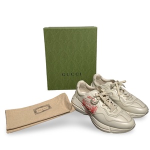 Gucci Rhyton Evolution Distressed Sneakers Red Logo Men’s Size 10 – Pre-Owned