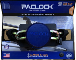 Parlock 3' Length 5/16" Steel Puck Link Mountable Chain Lock - NEW