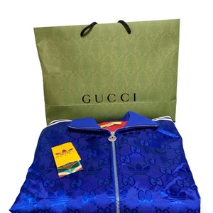 Gucci x Adidas GG Trefoil Jacquard Jacket – Cobalt Blue, Used w/ Tags