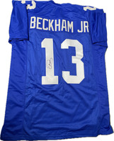 New York Giants Odell Beckham JR Autographed Football Jersey
