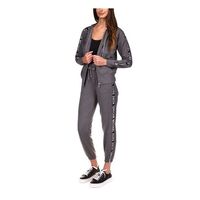 Michael Kors Grey Derby HTHR Pajama Set - Jacket & Sweatpants - Large - NWT