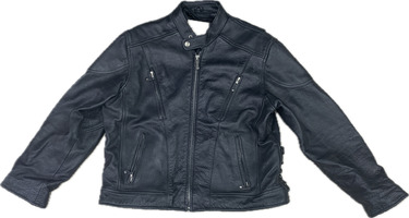 Open Road Wilson Size XL Black Leather Motorcycle Jacket - Used