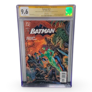 CGC Batman #619 – Villains Gatefold Cover – 9.6 NM+ – 4X Signed (Jim Lee, Jeph)