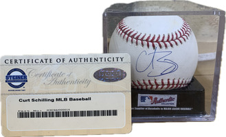 MLB Curt Schilling Autographed Baseball - Steiner Certified