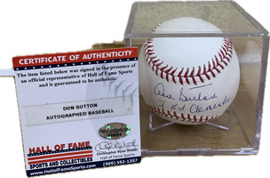 MLB Don Sutton Autographed Baseball - Hall of Fame Certified (45824)