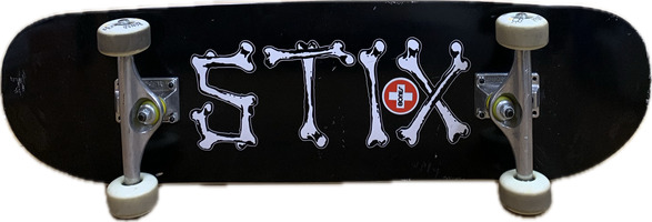 Bones Stix Black Skateboard - Pre-Owned - Includes Independent Trucks