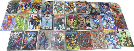 Vintage Comic Book Bundle – 28 Classic Issues! (Marvel & More)