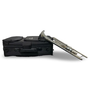 S.E. Shires Q10R Professional Trumpet – Silver Plate – SN Q3391 – w/ Hard Case 