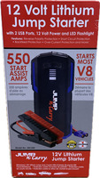Jump-N-Carry JNC345 12V Lithium Jump Starter – NEW – Ultra-Portable & Powerful