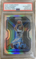 NBA 2020 Panini Prizm Cole Anthony Silver Prizm #292 PSA/DNA Auto Authentic Auto