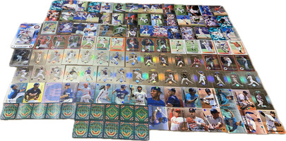 MLB Trading Cards Bundle – 122 Cards + One Pack! Everything Included