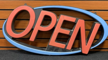 Open LED Sign (Used) – Includes Power Cord Only
