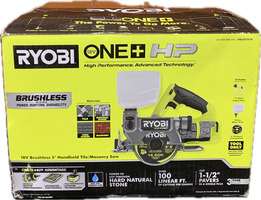 Ryobi PBLHTS01B 18V Brushless 5" Handheld Tile/Masonry Saw – New Open Box