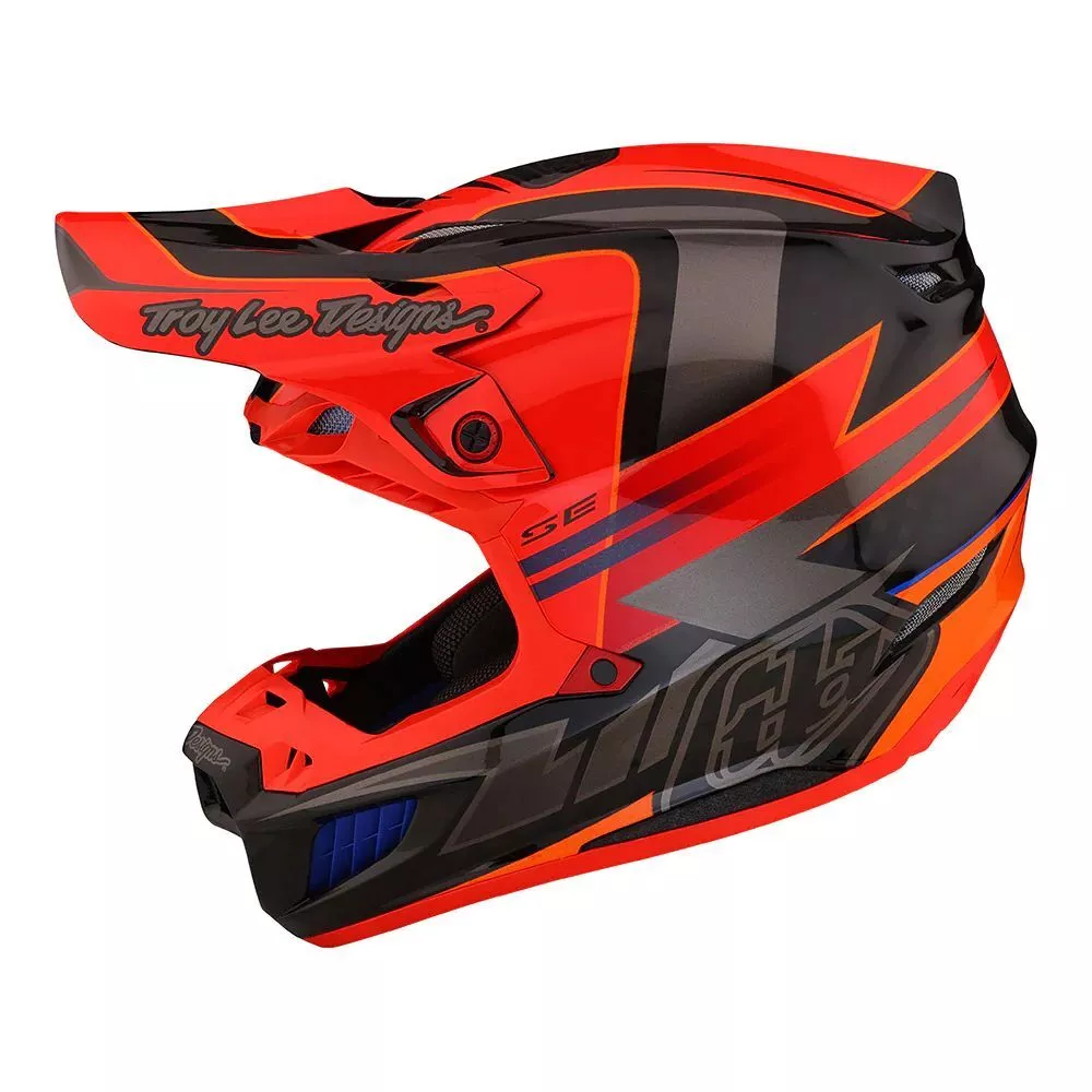 Troy Lee Designs SE5 Carbon Helmet – Saber Rocket Red (Small) – Brand New in Box