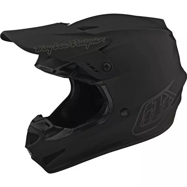 Troy Lee Designs GP Helmet Mono Black LG - New in Box - Motorcycle Helmet
